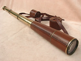 Broadhurst Clarkson leather clad 3 draw field telescope